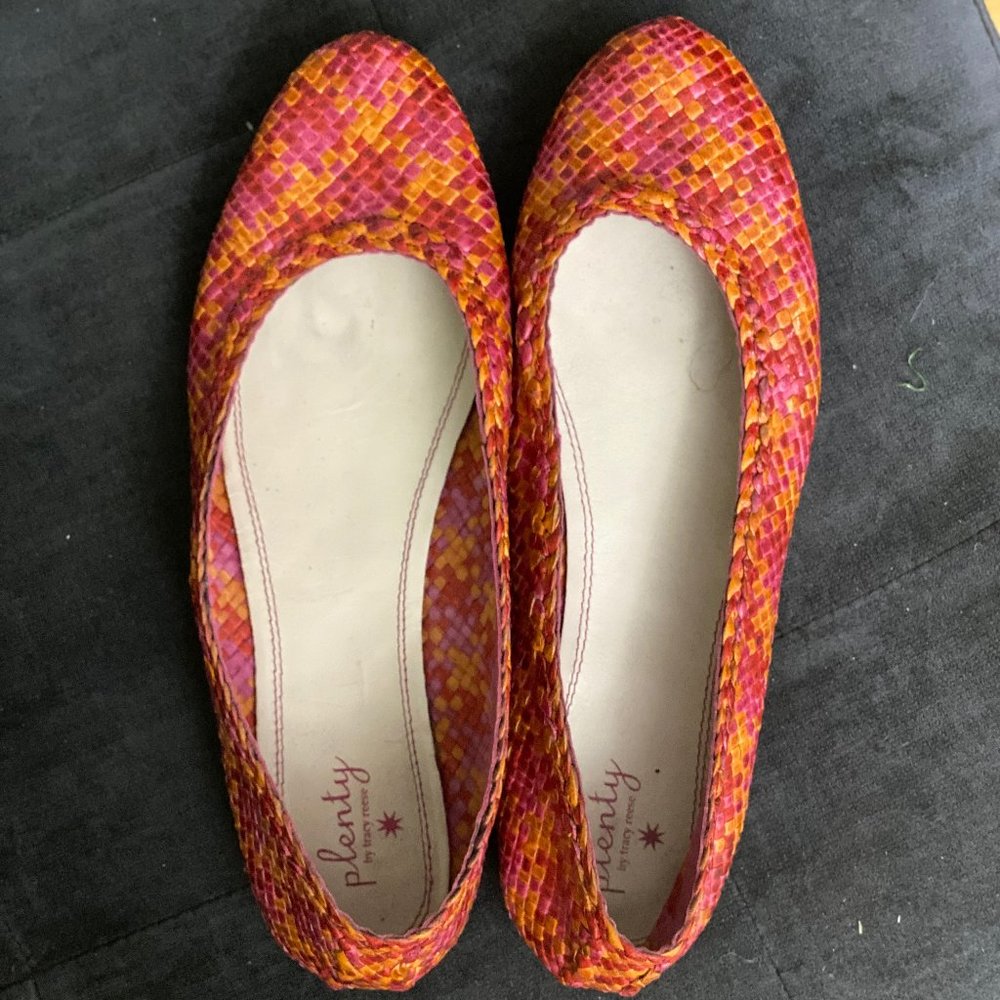 Plenty by Tracy Reese Flats Orange/Pink/Red